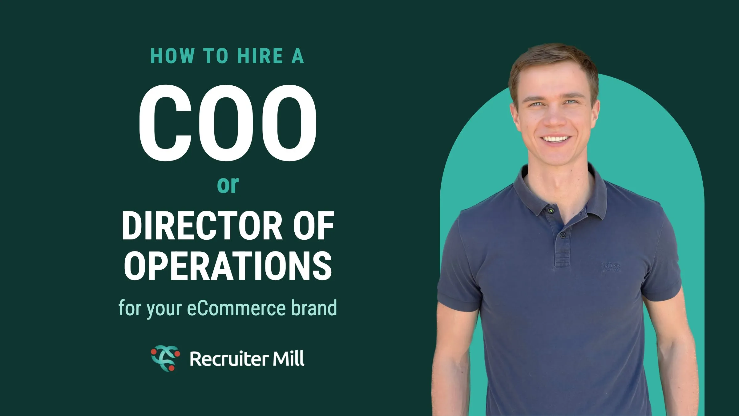 How to hire a COO/Director of Operations for your eCommerce brand: title card with Ugis Balmaks